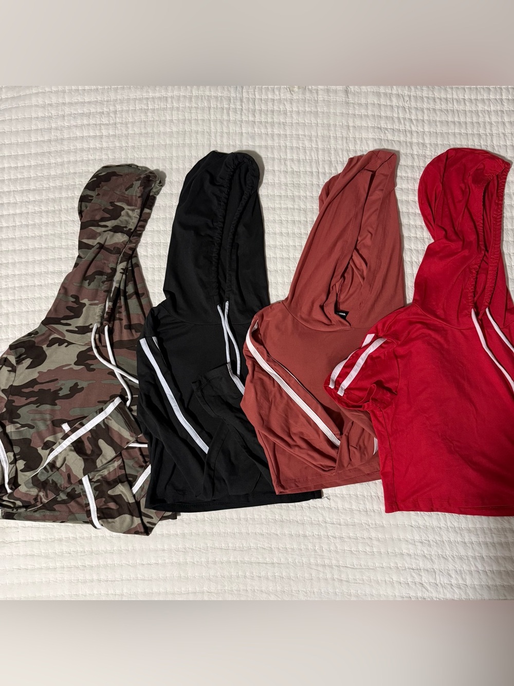 Fashion Nova Women Cropped hooded tops